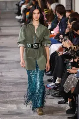 ETRO 22FW ランウェイピース パッチワーク デニム オーバーサイズ シャツ ジャケットのサムネイル
