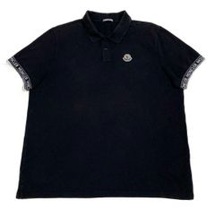 国内正規品【MONCLER】襟ロゴ 鹿の子 ポロシャツ ワッペンロゴ (M) 国内正規品【MONCLER】襟ロゴ 鹿の子 ポロシャツ ワッペンロゴ (M