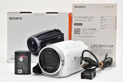 SONY HDR-CX670 ハンディカム ビデオカメラ ホワイト - メルカリ