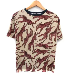 ボヘミアンズ BOHEMIANS Tシャツ カットソー 半袖 ドンキー柄 ロバ イラスト コットン M ベージュ /KT13のサムネイル