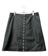 【新品】Agnes b. アニエスベー レザー スカート 本革 ブラック 38 新品】Agnes b. アニエスベー レザー スカート 本革 ブラック 38