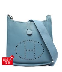 ✨新品展示品✨エルメスHERMES エブリンTPM❤️ショルダー♪ブルー