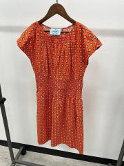 PRADA花柄刺繍 長袖シャツワンピース ブラウス36XS 2020コレクション 