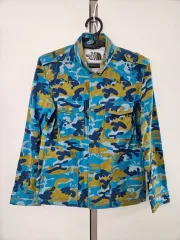 THE NORTH FACE ザノースフェイス ブルー カモフラージュ メンズジャケット 95サイズ (ほぼ新品)のサムネイル