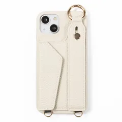 Big Brave スマホケース ショルダータイプ 背面カード収納 背面ポケット付き smf-t-489 エクリュ iPhone12/12Pro 用