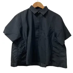 美品 25SS sacai サカイ Suiting Mix Shirt 半袖 シャツ 25-07944 サイズ3 ブラック レディース 古着 中古 USEDのサムネイル