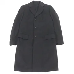 極美品□GUCCI グッチ 無地 ウール100％ トムフォード期 チェスターコート ロングコート チャコールグレー 46 スイス製 正規品 メンズのサムネイル