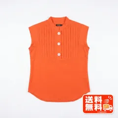 H.Fil エイチフィル オレンジ ブラウス シルク混 サイズ38のサムネイル