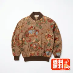 Lambamo ランバモ 総柄 長袖シャツ ブラウス ブラウン レトロ ETRO風のサムネイル