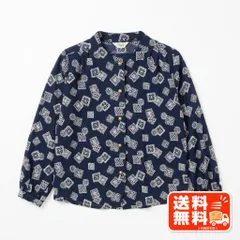 Caslay キャスレー 総柄長袖シャツ ネイビー Lサイズ 日本製 PAL’LAS PALACE風のサムネイル