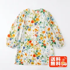 花柄ブラウス 長袖 ホワイト フラワー フェミニン トップスのサムネイル