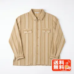 HIGH SENSE ハイセンス ストライプ柄 長袖シャツ ベージュ ZARA風のサムネイル