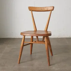 超レア ERCOL スタッキングチェア アーコール 英国 ヴィンテージ ダイニングチェア イス 無垢材 木製 椅子 子供用 キッズチェア 77052のサムネイル