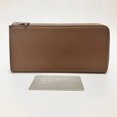 H493 未使用 マーガレットハウエルアイデア MARGARET HOWELL idea 長財布 財布 レディース L字ファスナー 薄型 モカ 本革 レザー 牛革 かわいい 可愛い おしゃれ お洒落のサムネイル
