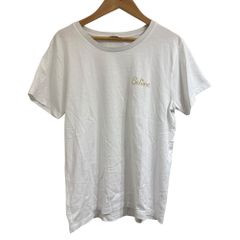 CELINE ロゴ刺繍 Tシャツ ホワイト - メルカリ