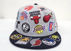 ★7858☆NEW ERA ニューエラ 9FIFTY Team Logo Allover NBA  キャップ バスケットボール 全チーム ロゴ刺繍　美品