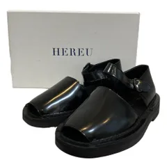 新品同様 HEREU へリュー Rander レザー サンダル サイズ37 約24cm ブラック レディース 古着 中古 USEDのサムネイル