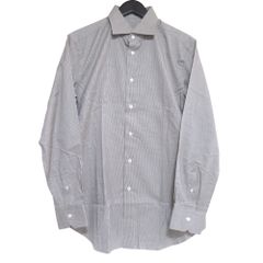 定価10万超 新品 Brioni ドレスシャツ 長袖シャツ サイズL イタリア製 