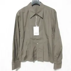 未使用 25AW CABaN キャバン トゥモローランド コットンシルクタイプライター ランダムダックシャツ 39-01-54-01001 サイズF ブラウン レディース 古着 中古 USEDのサムネイル