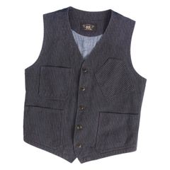 RRL ダブルアールエル インディゴ ストライプ ベスト 新品未使用