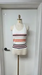 ストライプニット ノースリーブのサムネイル