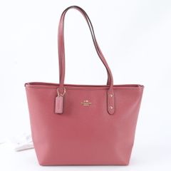 COACH リバーシブル トートバッグ ピンク ベージュ - メルカリ