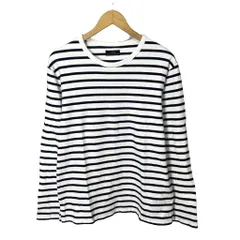 ザラ ZARA カットソー ボーダー Tシャツ ロンT 長袖 M ブラック ホワイト