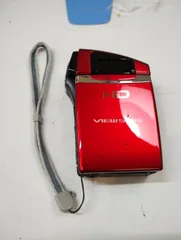 【F3-89】◇中古　Kenko ビデオカメラ本体 VS20 FHD レッドのサムネイル