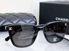 ✨希少✨CHANEL チェーン ラウンド サングラス ココマーク 黒 金 