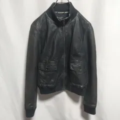 BANANA REPUBLIC バナナリパブリック 羊革 レザージャケット S 黒のサムネイル
