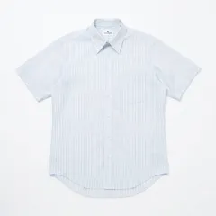 courreges クレージュ 半袖シャツ ストライプ ホワイト系 メンズ MAKER'S SHIRT 鎌倉風のサムネイル