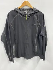 TC03⚫︎Eddie Bauer⚫︎エディー バウアー⚫︎ジャンパー⚫︎フード付き⚫︎フルジップ⚫︎ドロスト⚫︎ストレッチ⚫︎レディース⚫︎size 2XL⚫︎黒のサムネイル