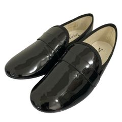 LOISIR 新品 MADE IN ENGLAND パテントレザー スリッポン黒 - メルカリ