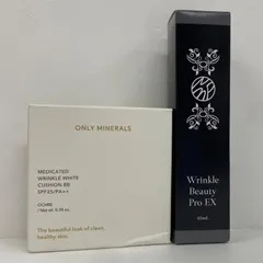 Ｈ1997  ONLY MINERALS オンリーミネラル 薬用 リンクルホワイト クッションBB オークル 11g・Wビューティプロ EX 40ml 計2点セットのサムネイル
