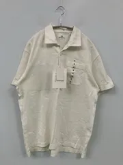 ENGINEERED　GARMENTS エンジニアードガーメンツ ポロシャツ M ホワイト 無地 半袖 メンズのサムネイル