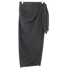 良品 Maison Margiela メゾンマルジェラ ギャザー ラップスカート S29MA0479 S52897 サイズ36 ブラック  レディース 古着 中古 USEDのサムネイル