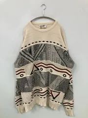LONDON FOG ロンドンフォグ ニット/セーター TALL XXXL アイボリー その他総柄 ミドル丈 長袖 クルーネック(丸首)のサムネイル