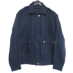 美品 24SS COACH コーチ スナップ フロント ハリントン ボンバージャケット CO845 Sサイズ ネイビー レディース 古着 中古 USEDのサムネイル
