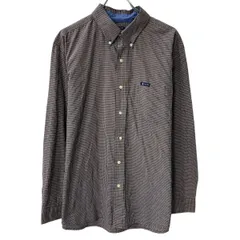 CHAPS 長袖 チェックシャツ XL ブラウン チャップス ボタンダウン チェック柄 胸ポケット 長袖シャツ 春物 a806-5645のサムネイル