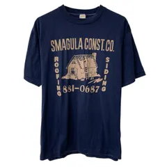 80s USA製 Sportswear 半袖 プリントTシャツ XL ネイビー スポーツウェア プルオーバー コットンポリ カットソー 夏物 a806-5655