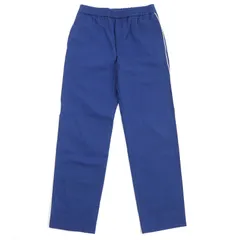 【ドンドン見直し】美品△GUCCI グッチ 625880 コットン ロゴプリント ストレート ロング イージー パンツ ブルー 46 イタリア製 正規品 メンズ オススメ◎のサムネイル