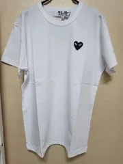 (新品) コム・デ・ギャルソン PLAY 半袖Tシャツ ホワイト ハートロゴ Sサイズのサムネイル