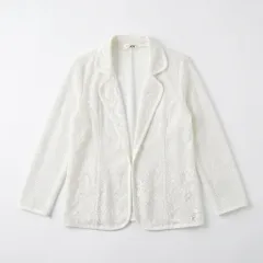 JOY ホワイト レースジャケット 羽織り 透け感のサムネイル