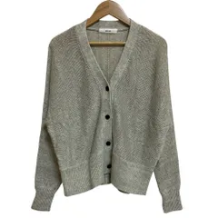 美品 25SS ebure エブール メランジカラーリネン カーディガン 4110800380 ライトグレー レディース 古着 中古 USEDのサムネイル