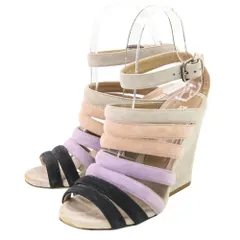良品 DRIES VAN NOTEN ドリスヴァンノッテン スエード ストラップ サンダル サイズ35 22.5cm相当 マルチカラー レディース 古着 中古 USEDのサムネイル
