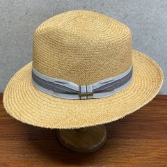 希少✨ノックの帽子屋 ラフィアハット 58 ハンドメイド 作家物 希少✨ノックの帽子屋 ラフィアハット 58 ハンドメイド 作家物 - メルカリ