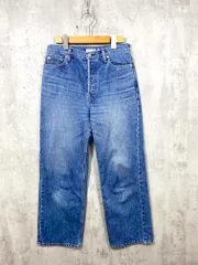 DRESSTERIOR ドレステリア ハイウスト ボタンフライ ストレート デニムパンツ size38/青 ■■ レディースのサムネイル