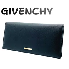 GIVENCHY ジバンシー 長財布 二つ折り 4Gロゴ サフィアーノ調 ブラックのサムネイル