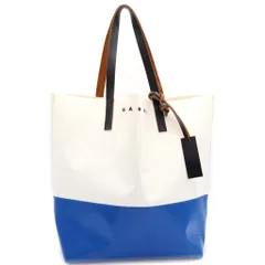 MARNI (マルニ) TRIBECA TOTE トライベッカ トートバッグ ブルー/ホワイト SHMQ0037A0のサムネイル