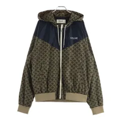CELINE (セリーヌ) トリオンフモノグラムナイロンフーデッドブルゾン ブラウン×ブラック 50のサムネイル